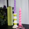 Chandelle sculpturale Torsadée – 18 cm