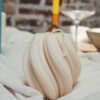 bougie sculpturale blanc creme etoile ysadena belgique