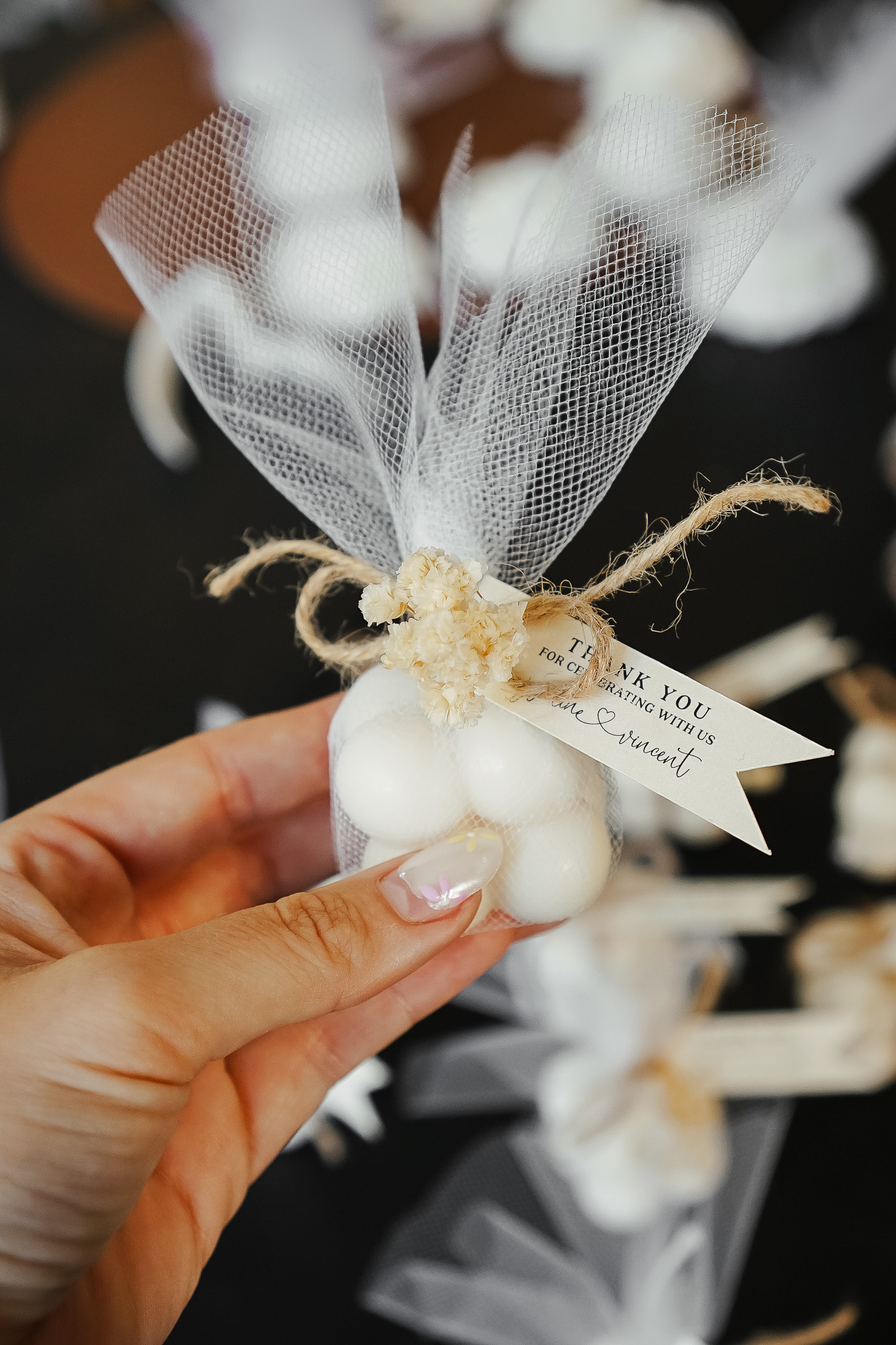 Bougie Bubble personnalisée cadeau mariage Belgique