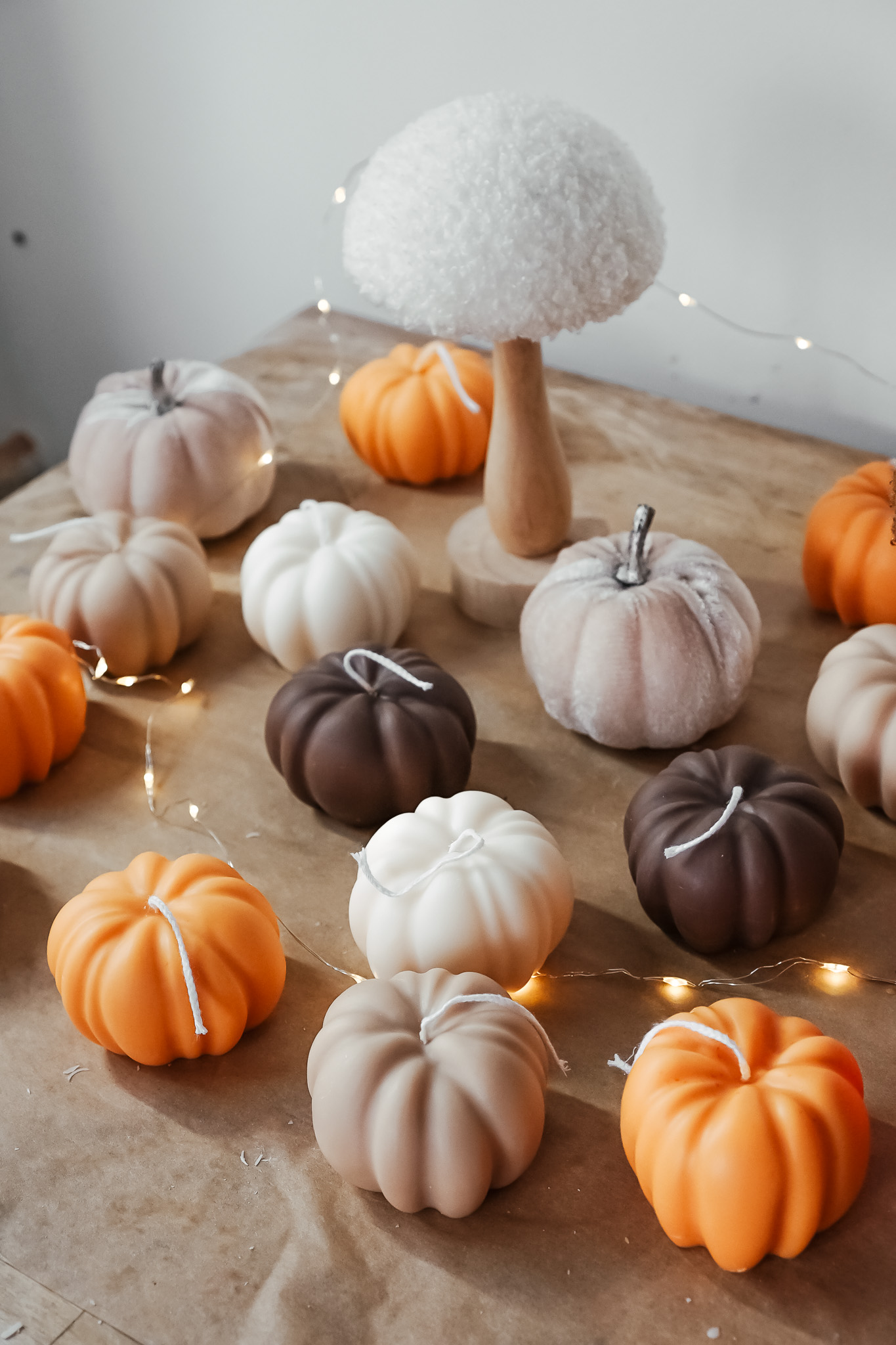 Collection de bougies d’automne artisanales Ysadena