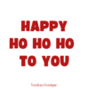 Etiquette Happy ho ho ho to you pour bougie de Noel Ysadena