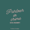 Etiquette Partner in crime pour bougie personnalisee Ysadena