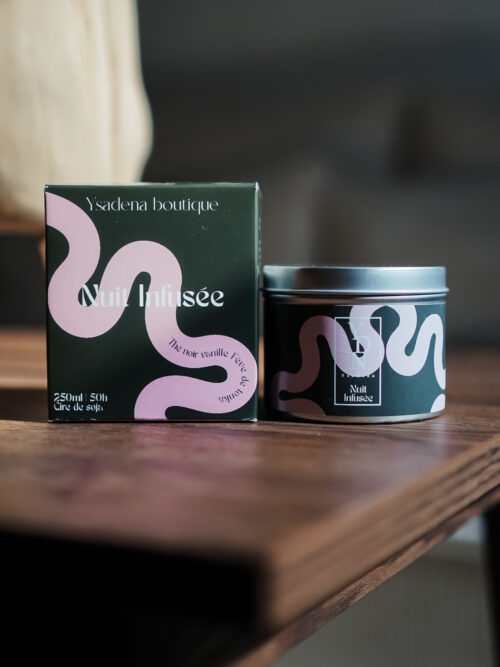 Bougies Nuit Infusée 170 ml et 240 ml côte à côte
