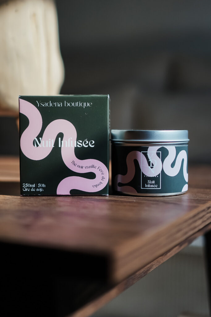 Bougies Nuit Infusée 170 ml et 240 ml côte à côte
