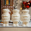 bougies-casse-noisette-artisanales-belgique-ysadena bougies sculpturales Casse-Noisette alignées fabriquées artisanalement en Belgique par Ysadena