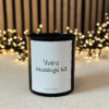 Bougie personnalisée Ysadena Pot noir mat parfumé Bougie personnalisée parfumée - Pot noir