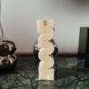 bougie design sculpturale tour libre cire vegetale ysadena belgique