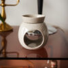 bruleur-fondants-rond-creme-ceramique Brûleur Rond Crème pour Fondants Parfumés