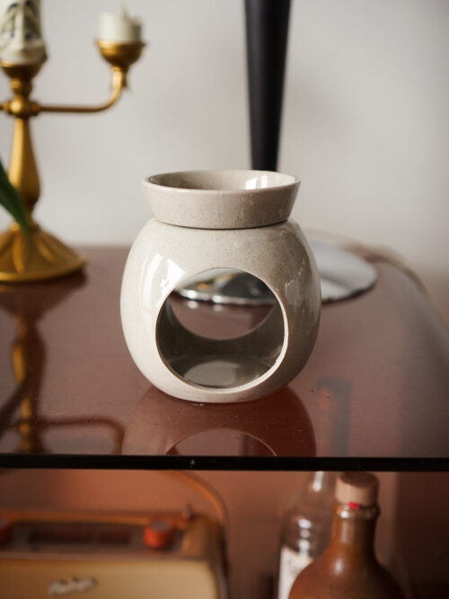 bruleur-fondants-rond-creme-ceramique Brûleur Rond Crème pour Fondants Parfumés