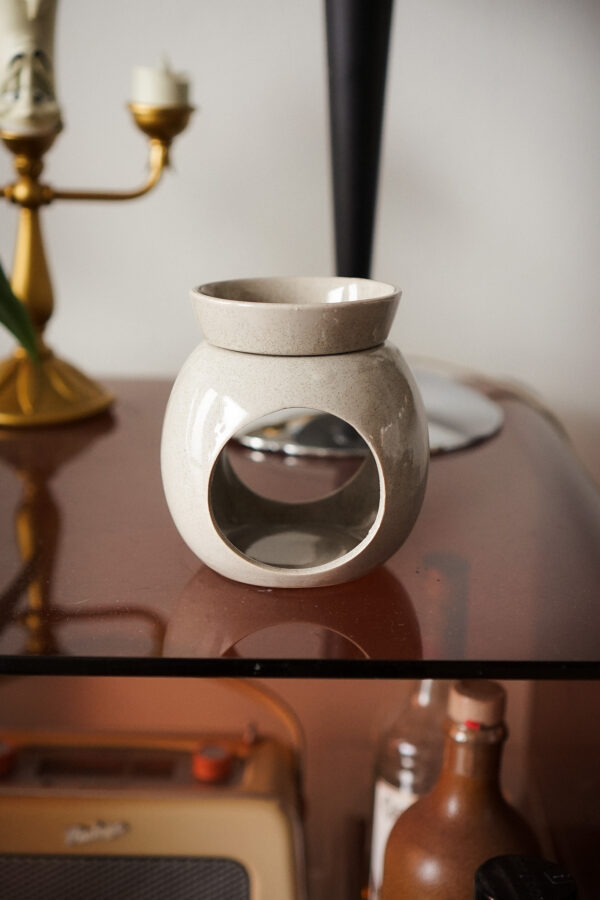 bruleur-fondants-rond-creme-ceramique Brûleur Rond Crème pour Fondants Parfumés